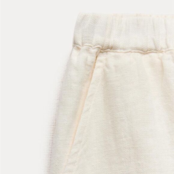 ZARA 100% LINEN MIDI SKIRT ZW COLLECTION - Picture 7 of 8